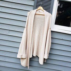 Free People Cardigan Oversized Knit Boho Sweater